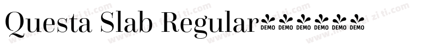 Questa Slab Regular字体转换